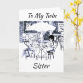 **TWINSISTER** LAAT DE CELEBRAAT ONZE "GROTE DAG"  KAART (Gele Bloem)