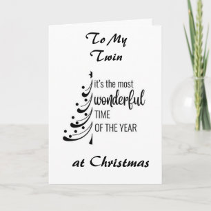 *TWINSISTER* U MAAKT ELKE DAG WONDERLIJK CHRISTMAS FEESTDAGEN KAART