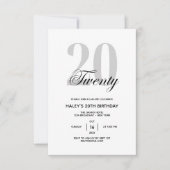 Twintig - 20e verjaardag van de Zwarte & Witte Ker Kaart (Voorkant)