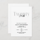 Twintig - 20e verjaardag van de Zwarte & Witte Ker Kaart (Voorkant / Achterkant)