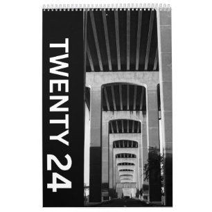 Twintig 24 Zwart-wit - Kalender