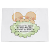 Twintig baby gedicht cadeau large cadeautasje (Voorkant)