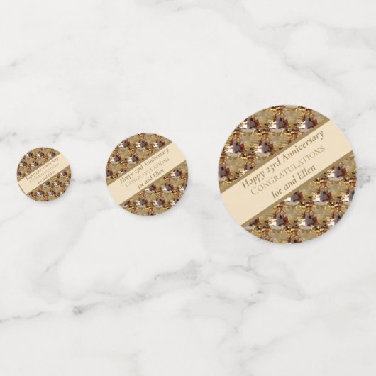 Twintig derde Jubileum, Topaz, Confetti (Achterkanten)