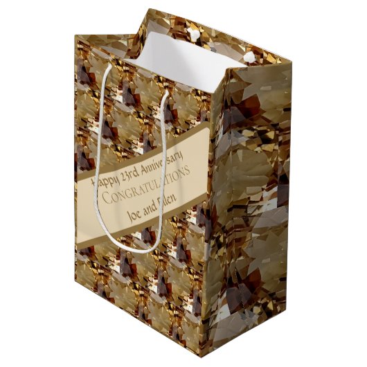 Twintig derde Jubileum, Topaz, Medium Cadeauzakje (Voorkant Gekanteld)