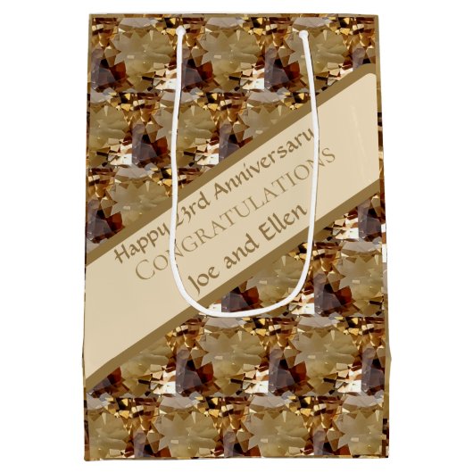 Twintig derde Jubileum, Topaz, Medium Cadeauzakje (Achterkant)