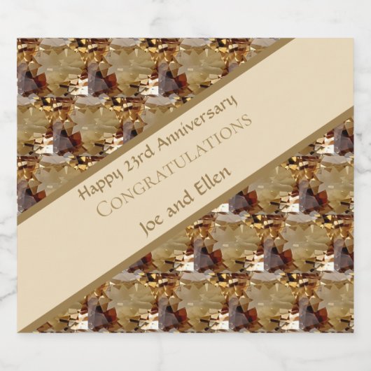 Twintig derde Jubileum, Topaz, Sparkling Wijnetiket (Enkel label)