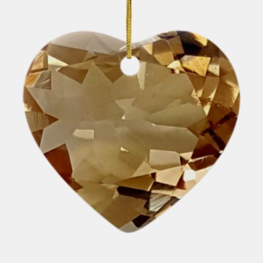 Twintig derde Jubileum van het huwelijk, Topaz, Ke Keramisch Ornament (Achterkant)