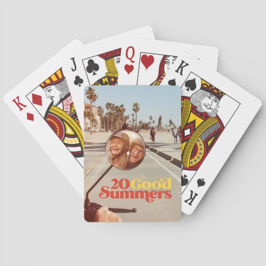 Twintig Goede Zomers Pokerkaarten (Achterkant)