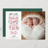 Twintig jaar eerste kerstfeest feestdagenkaart (Voorkant / Achterkant)