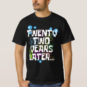 Twintig jaar later, grappig 22ste verjaardagsfeest t-shirt