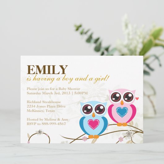 Twintig jongens en meisjes Baby shower Kaart (Staand voorkant)