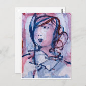 Twintig schoppen van PAARS Briefkaart (Voorkant / Achterkant)