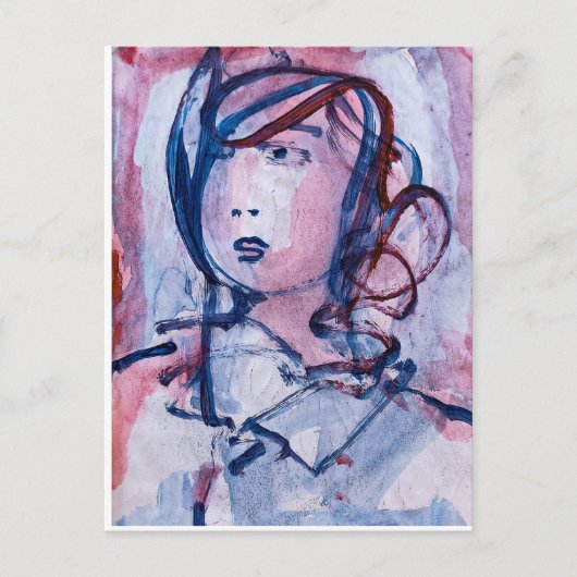 Twintig schoppen van PAARS Briefkaart (Voorkant)