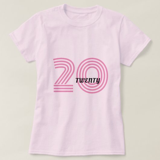 Twintig verjaardag T-Shirt (Design voorkant)