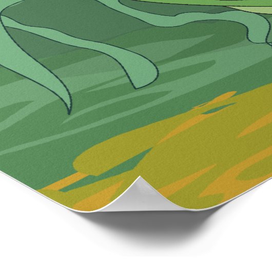 Twintigduizend collega's onder het Zee - Jules Ver Poster (Hoek)