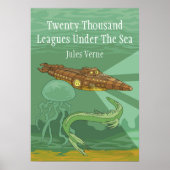 Twintigduizend collega's onder het Zee - Jules Ver Poster (Voorkant)