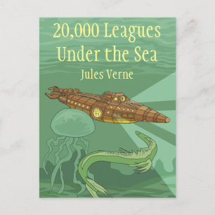 Twintigduizend mijlen onder zee-Jules Verne Briefkaart