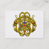 TWINTIGE DRAGONS GOUDE CELTISCHE KENNIS White Pear Visitekaartje (Achterkant)