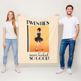 Twintiger zag er nog nooit zo goed uit fleece deken