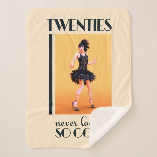 Twintiger zag er nog nooit zo goed  uit sherpa deken (Voorkant)