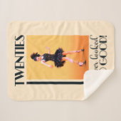 Twintiger zag er nog nooit zo goed  uit sherpa deken (Voorkant (horizontaal))