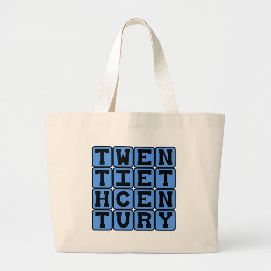 Twintigste Eeuw, 1901-2000 Grote Tote Bag (Voorkant)