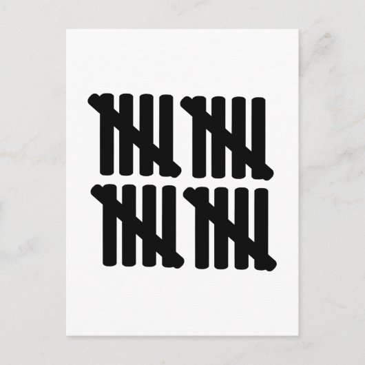 twintigste verjaardag briefkaart (Voorkant)