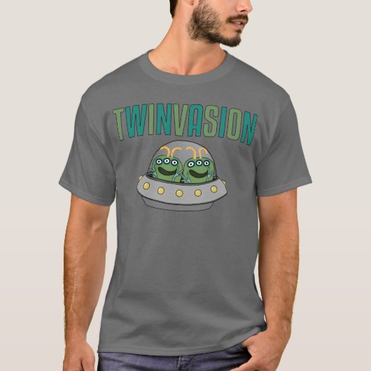 TWINVASION Alien Twins T-shirt (Voorkant)