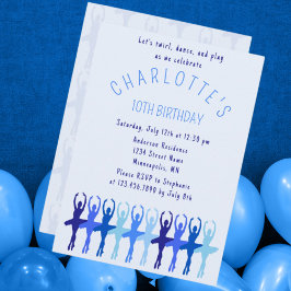 Twirl Dance Play Ballerina Girls Birthday Kaart