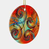 Twirl Keramisch Ornament (Rechts)