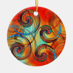 Twirl Keramisch Ornament