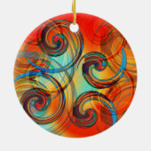 Twirl Keramisch Ornament (Achterkant)