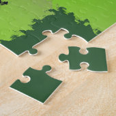 Twirl Me Green Pattern Legpuzzel (Zijkant)