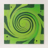 Twirl Me Green Pattern Legpuzzel (Horizontaal)