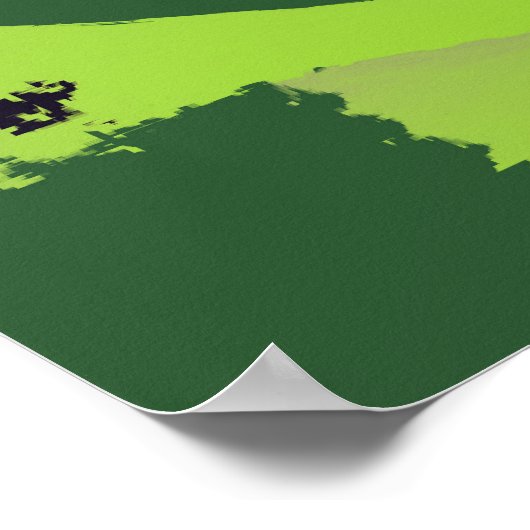 Twirl Me Green Pattern Poster (Hoek)