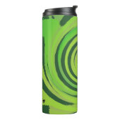 Twirl Me Green Pattern Thermosbeker (Gedraaid links)