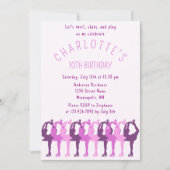 Twirl Schaats Play Figuur Skater Girls Birthday Kaart (Voorkant)