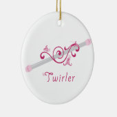 Twirler Baton Keramisch Ornament (Rechts)