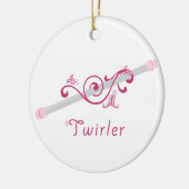 Twirler Baton Keramisch Ornament (Links)