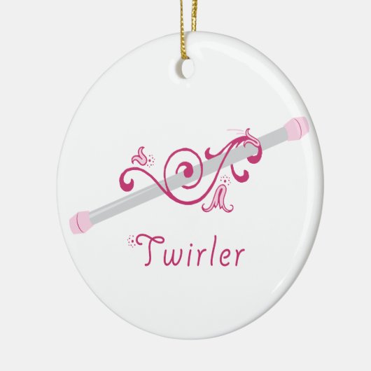 Twirler Baton Keramisch Ornament (Links)