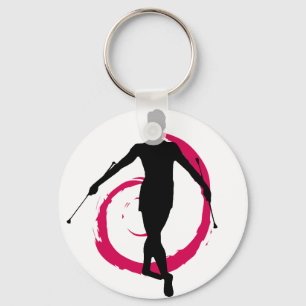 TWIRLER ZWIRL PINK/ZWART SLEUTELHANGER
