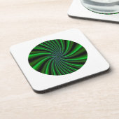 Twirly Green Design Bier Onderzetter (Linkerzijde)