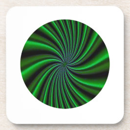 Twirly Green Design Bier Onderzetter