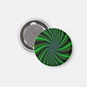 Twirly Green Design Magneet (Voorkant / Achterkant)