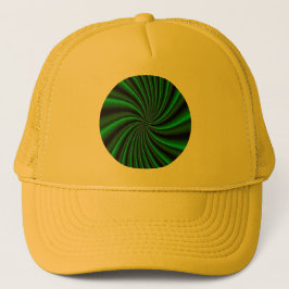 Twirly Green Design Trucker Pet