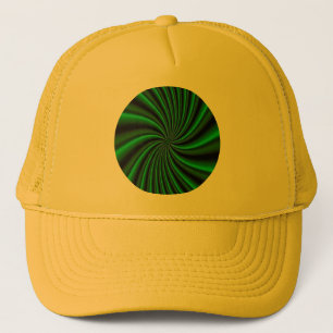 Twirly Green Design Trucker Pet