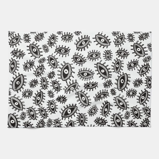 Twirly ogen wit theedoek (Horizontaal)