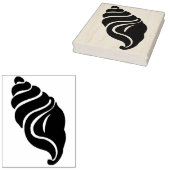 Twirly Seashell Rubber Art Stamp Rubberstempel (Gestempeld)