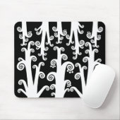 Twirly Stalks - zwart Muismat (Met muis)