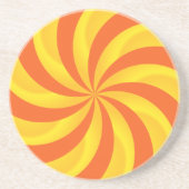 Twirly Sunburst Pattern Onderzetter (Voorkant)